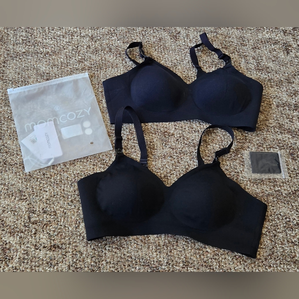 momcozy ultra soft nursing and pumping bras Size X-Large